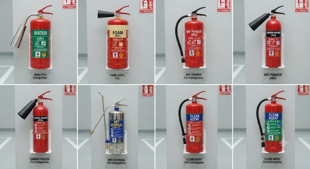 type of fire extinguisher in Malaysia